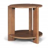 Mercana Hisako Mid Brown Open Round Accent Table