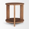 Mercana Hisako Mid Brown Open Round Accent Table 2