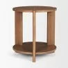 Mercana Hisako Mid Brown Open Round Accent Table 2 - Mercana Hisako Mid Brown Open Round Accent Table 2