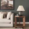 Mercana Hisako Mid Brown Open Round Accent Table