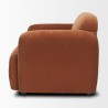 Mercana Saga Stonewashed Rust Chenille Fabric Upholstered Chair 3