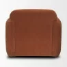 Mercana Saga Stonewashed Rust Chenille Fabric Upholstered Chair Back - Mercana Saga Stonewashed Rust Chenille Fabric Upholstered Chair Back