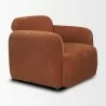 Mercana Saga Stonewashed Rust Chenille Fabric Upholstered Chair Other Side - Mercana Saga Stonewashed Rust Chenille Fabric Upholstered Chair Other Side