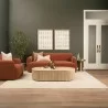Mercana Saga Stonewashed Rust Chenille Fabric Upholstered Chair - Mercana Saga Stonewashed Rust Chenille Fabric Upholstered Chair