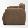 Mercana Saga Textured Brown Plush Fabric Upholstered Chair Other