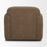 Mercana Saga Textured Brown Plush Fabric Upholstered Chair Back