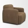 Mercana Saga Textured Brown Plush Fabric Upholstered Chair Side - Mercana Saga Textured Brown Plush Fabric Upholstered Chair Side