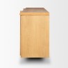 Mercana Rowan Light Brown Oak Wood Closed 4 Door Sideboard Side