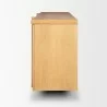 Mercana Rowan Light Brown Oak Wood Closed 4 Door Sideboard Side - Mercana Rowan Light Brown Oak Wood Closed 4 Door Sideboard Side