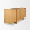 Mercana Rowan Light Brown Oak Wood Closed 4 Door Sideboard Other Side - Mercana Rowan Light Brown Oak Wood Closed 4 Door Sideboard Other Side