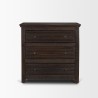 Mercana Rhett Reclaimed Wood 3 Drawer Cabinet Front