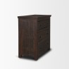 Mercana Rhett Reclaimed Wood 3 Drawer Cabinet Other Side