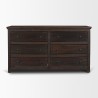 Mercana Rhett Reclaimed Wood 6 Drawer Cabinet Front