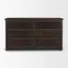 Mercana Rhett Reclaimed Wood 6 Drawer Cabinet Front - Mercana Rhett Reclaimed Wood 6 Drawer Cabinet Front