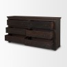 Mercana Rhett Reclaimed Wood 6 Drawer Cabinet Open