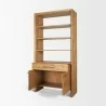 Mercana Belford 2-Door Open Light Brown Oak Wood Shelving Unit Open - Mercana Belford 2-Door Open Light Brown Oak Wood Shelving Unit Open