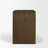 Mercana Belford 3-Drawer Dark Brown Oak Wood Closed Nightstand Side - Mercana Belford 3-Drawer Dark Brown Oak Wood Closed Nightstand Side