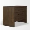 Mercana Belford 3-Drawer Dark Brown Oak Wood Closed Nightstand 1 - Mercana Belford 3-Drawer Dark Brown Oak Wood Closed Nightstand 1