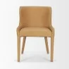Mercana Nolan Slope Tan Leather Dining Chair Front - Mercana Nolan Slope Tan Leather Dining Chair Front