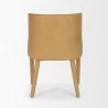 Mercana Nolan Slope Tan Leather Dining Chair Back - Mercana Nolan Slope Tan Leather Dining Chair Back