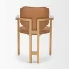 Mercana Carlisle Curved Back Tan Leather Tripod Frame Dining Armchair Back - Mercana Carlisle Curved Back Tan Leather Tripod Frame Dining Armchair Back