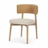 Mercana Motley Curved Open Back Cream Fabric and Tan Leather Dining Chair 12 - Mercana Motley Curved Open Back Cream Fabric and Tan Leather Dining Chair 12
