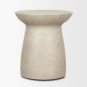 Mercana Mesa Round Stone Finish Pillar Accent Table 3