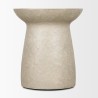 Mercana Mesa Round Stone Finish Pillar Accent Table 4