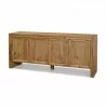 Mercana Notts Brown Wood 4-Door Closed Sideboard - Mercana Notts Brown Wood 4-Door Closed Sideboard