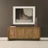 Mercana Notts Brown Wood 4-Door Closed Sideboard - Mercana Notts Brown Wood 4-Door Closed Sideboard