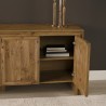 Mercana Notts Brown Wood 4-Door Closed Sideboard Open