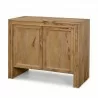 Mercana Notts Brown Wood 2-Door Accent Cabinet - Mercana Notts Brown Wood 2-Door Accent Cabinet