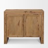 Mercana Notts Brown Wood 2-Door Accent Cabinet Front