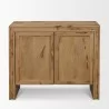 Mercana Notts Brown Wood 2-Door Accent Cabinet Front - Mercana Notts Brown Wood 2-Door Accent Cabinet Front