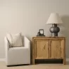 Mercana Notts Brown Wood 2-Door Accent Cabinet - Mercana Notts Brown Wood 2-Door Accent Cabinet
