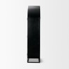 Mercana Sloan 47.5W x 80.5H Light Brown With Black Metal Frame Arched Cabinet Side