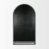 Mercana Sloan 47.5W x 80.5H Light Brown With Black Metal Frame Arched Cabinet Back - Mercana Sloan 47.5W x 80.5H Light Brown With Black Metal Frame Arched Cabinet Back