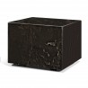 Mercana Quadra 20" Solid Cappuccino Marble Square Coffee Table