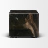 Mercana Quadra 20" Solid Cappuccino Marble Square Coffee Table Front