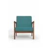 Alpine Furniture Zephyr Lounge Chair in Turquoise - Front Angle - Alpine Furniture Zephyr Lounge Chair in Turquoise - Front Angle