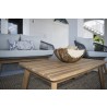 Hospitality Rattan Patio Divers Cove 4-Piece Settee Acacia Wood Set Table View