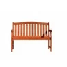 Modern Patio Outdoor 2-Seater Marley Bench - Front - Modern Patio Outdoor 2-Seater Marley Bench - Front