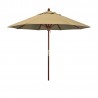 9' Aluminum Market Umbrella Push Tilt - Champagne - Olefin