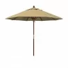 9' Aluminum Market Umbrella Push Tilt - Champagne - Olefin - 9' Aluminum Market Umbrella Push Tilt - Champagne - Olefin