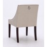 Sunpan Lucille Dining Chair - Linen - Back Angled