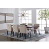 Sunpan Lucille Dining Chair - Linen - Lifestyle Set