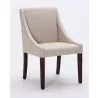 Sunpan Lucille Dining Chair - Linen - Angled  - Sunpan Lucille Dining Chair - Linen - Angled 