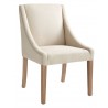 Sunpan Lucille Dining Chair - Linen - Angled 