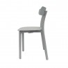 Toppy Long Horn Dinning Chair - Grey - Full Side View