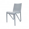 Toppy Stackable Modern V Dinning Chair - Cool Grey - Left Angled